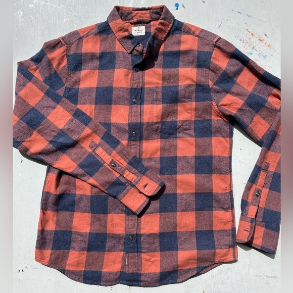 Men's Marine Layer Shirt Multicolor Button-Down S Logo Preppy Quiet Luxury Norm - Picture 5 of 15